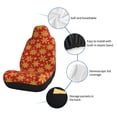 thumbnail image 4 of Uemuo Christmas With Gold Snowflakes Pattern Car Seat Covers for Front Seats Waterproof Seat Covers for Cars, Universal Auto Front Seats Protector Fits for Car-2 PCS, 4 of 6