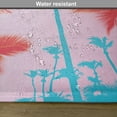 thumbnail image 6 of Ambesonne Tropical Place Mats Set of 4, Palm Tree Silhouettes, Standard Size, Dark Coral Turquoise, 6 of 6