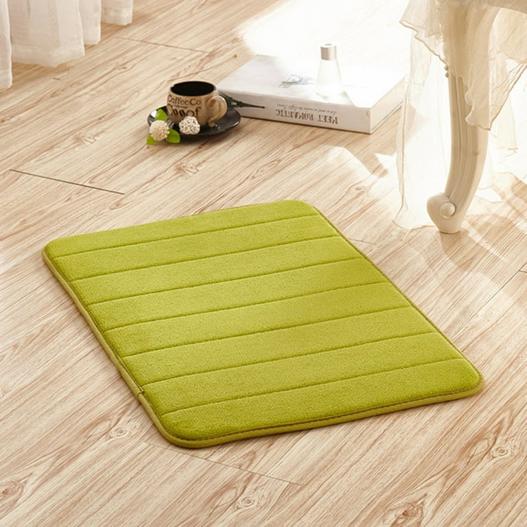 SANWOOD Floor Mat Thick Coral Fleece Sponge Bathroom Living Room Chair Mat Carpet Non slip Rug
