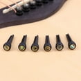 thumbnail image 6 of 6Pcs Folk Guitar Ebony String Cone Solid String Vertebra String Nail Guitar Bridge Pins Wooden Pegs Guitar Parts Accessories, 6 of 19