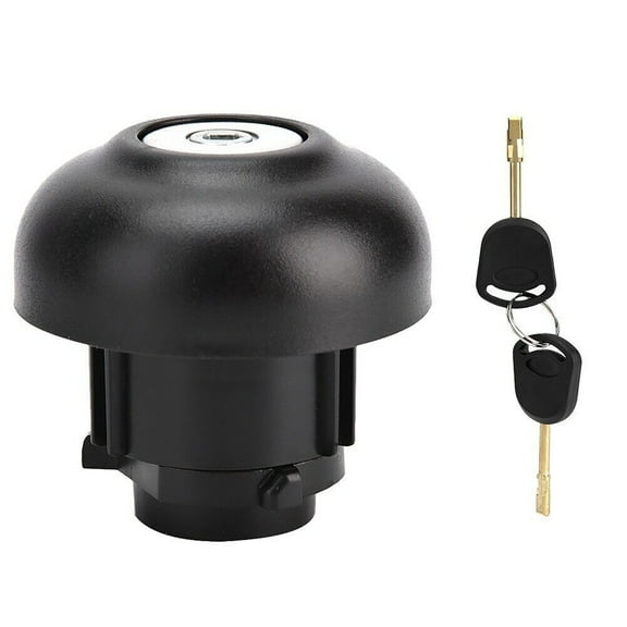 Black Fuel Tank Lockable Cap for Ford Transit 2006-2019 Easy to Install, 2 Keys