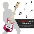 thumbnail image 5 of Best Choice Products 30in Kids Electric Guitar Beginner Starter Kit w/ 5W Amplifier, Strap, Case - Pink Sparkle, 5 of 10