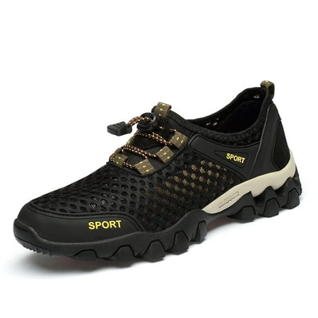 Yunkctuk Water Shoes Men Quick Drying Outdoor Hiking Barefoot Boat Footwear Aqua Shoes for Water Sport Waders Diving Hiking Sailing Travel Beach Wading Swimming Fishing Kayaking