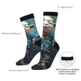 thumbnail image 4 of Pofeuu Whimsical Goat Artist Print Crew Socks, Adult Running Hiking Socks for Youth and Adult, 4 of 6