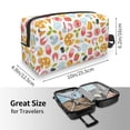 thumbnail image 3 of Uemuo Afternoon Tea Pattern Portable Toiletry Bags with Handle, Waterproof travel Make up Bags for Women, Large Capacity Travel Cosmetic Bags, 3 of 9