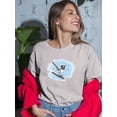 thumbnail image 2 of Pastell Cute Bird On A Branch T-shirt Women's -Ashvin Harrison Designs, Female 3X-Large, 2 of 4