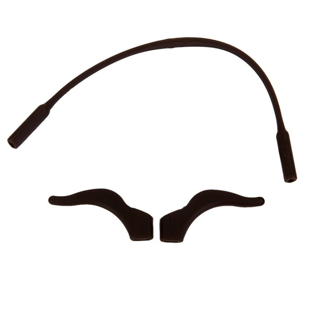 Correa de Banda de Silicona Gafas de Sol de Los \ 's + Contra El Titular de Los Ganchos Del Oído Deslizamiento de Café Macarena none