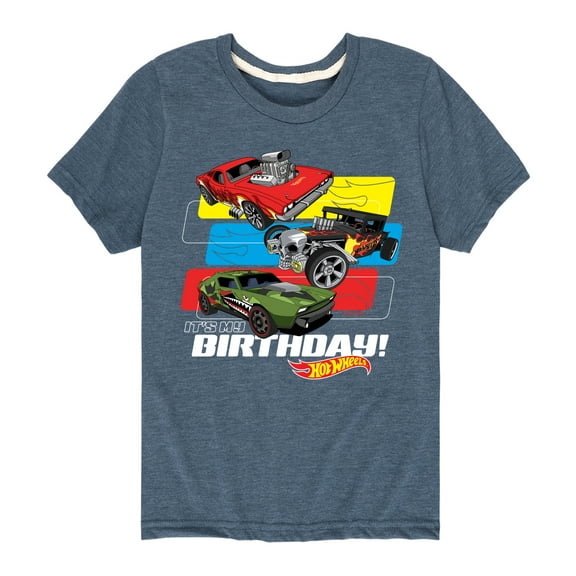 Hot Wheels - Its My Birthday - Toddler And Youth Short Sleeve Graphic T-Shirt