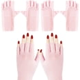 thumbnail image 1 of 2 pares de guantes de protección UV para manicura en gel, guantes de protección contra la luz de la lámpara de uñas en gel, guantes de protección UV para arte de uñas, secador de pelo, 1 of 5