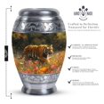 thumbnail image 2 of Floral Tiger Cremation Urn For Human Ashes, Large Urns For Human Ashes Adult Male, Burial Urns For Adult Human Ashes, Funeral Urn, Decorative Urn, Ash Holders For Human Ashes 10 Inch, 2 of 5