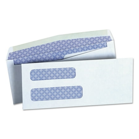 Universal Double Window Check Envelope, #8 5/8, White, 500/Box