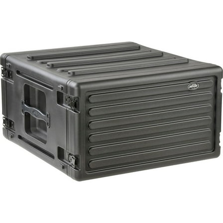 SKB 6U Roto Rack Case Polyethylene Gear Protector, Stackable, Waterproof, Black