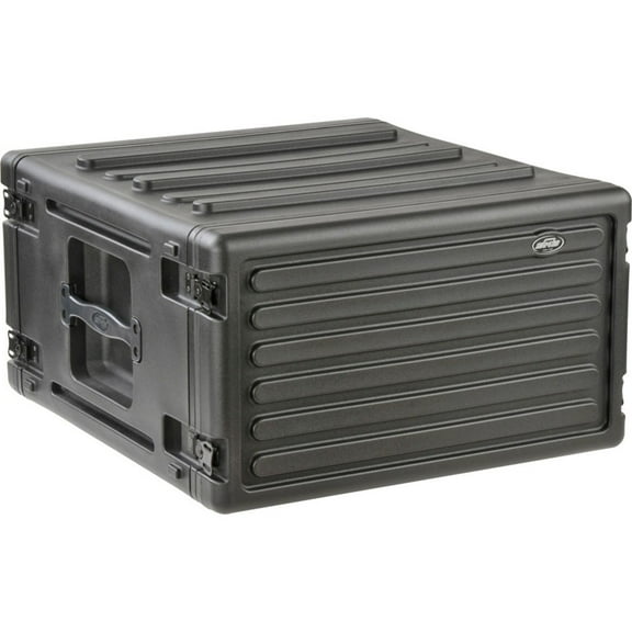SKB 6U Roto Rack Case Polyethylene Gear Protector, Stackable, Waterproof, Black