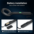 thumbnail image 5 of Metal Detector Handheld Alarm High Sensitivity Scanner Security Checker Pinpointer Search Coil Detect Tool, 5 of 8
