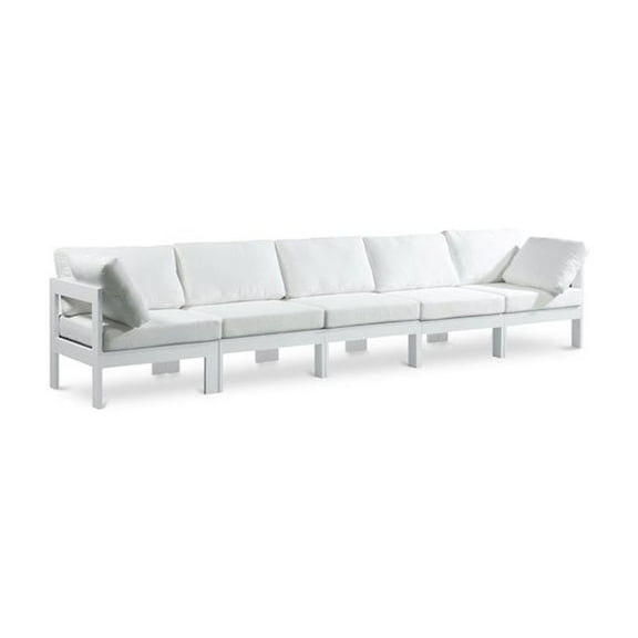 Meridian Furniture Nizuc White Outdoor Patio Modular Sofa