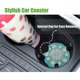 thumbnail image 3 of Posavasos en blanco para coche con sublimación de 50 Uds., compatibles con manualidades Diy, posavasos para tazas de coche, proyecto de pintura por sublimación, 3 of 4