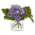 thumbnail image 3 of Nearly Natural 4347-S2 Hydrangea Artificial Arrangement - Set of 2, 3 of 3