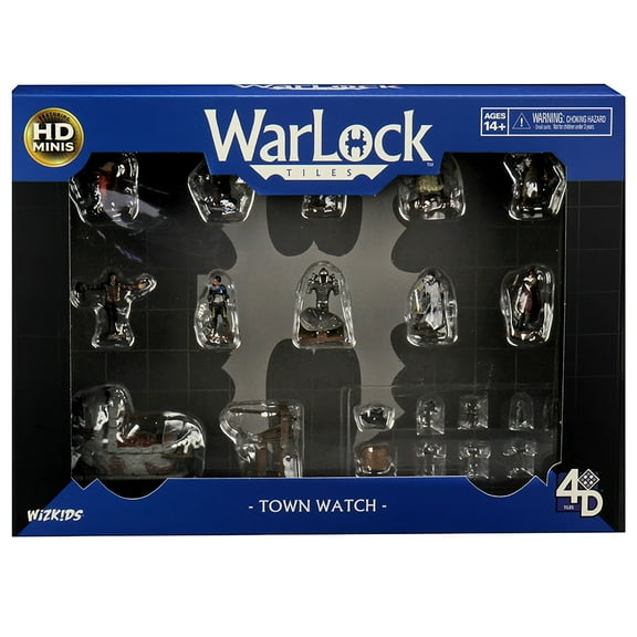 WarLock Tiles: Accessory: Town Watch - Miniatures, RPG Tabletop Accessory