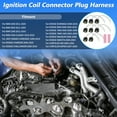 thumbnail image 2 of Unique Bargains 8 Pcs Ignition Coil Connector Plug Harness for RAM for JEEP Ignition Coilpack Female Connector Plug Harness Pigtail W/terminals for DODGE No.5019952AA, 2 of 8