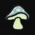 thumbnail image 2 of Dalix Mushroom Glow in the Dark Embroidered Zip Hoodie Fleece Fungi Long Sleeve Pocket Warm Soft Mens in Black 2XL XX-Large, 2 of 5