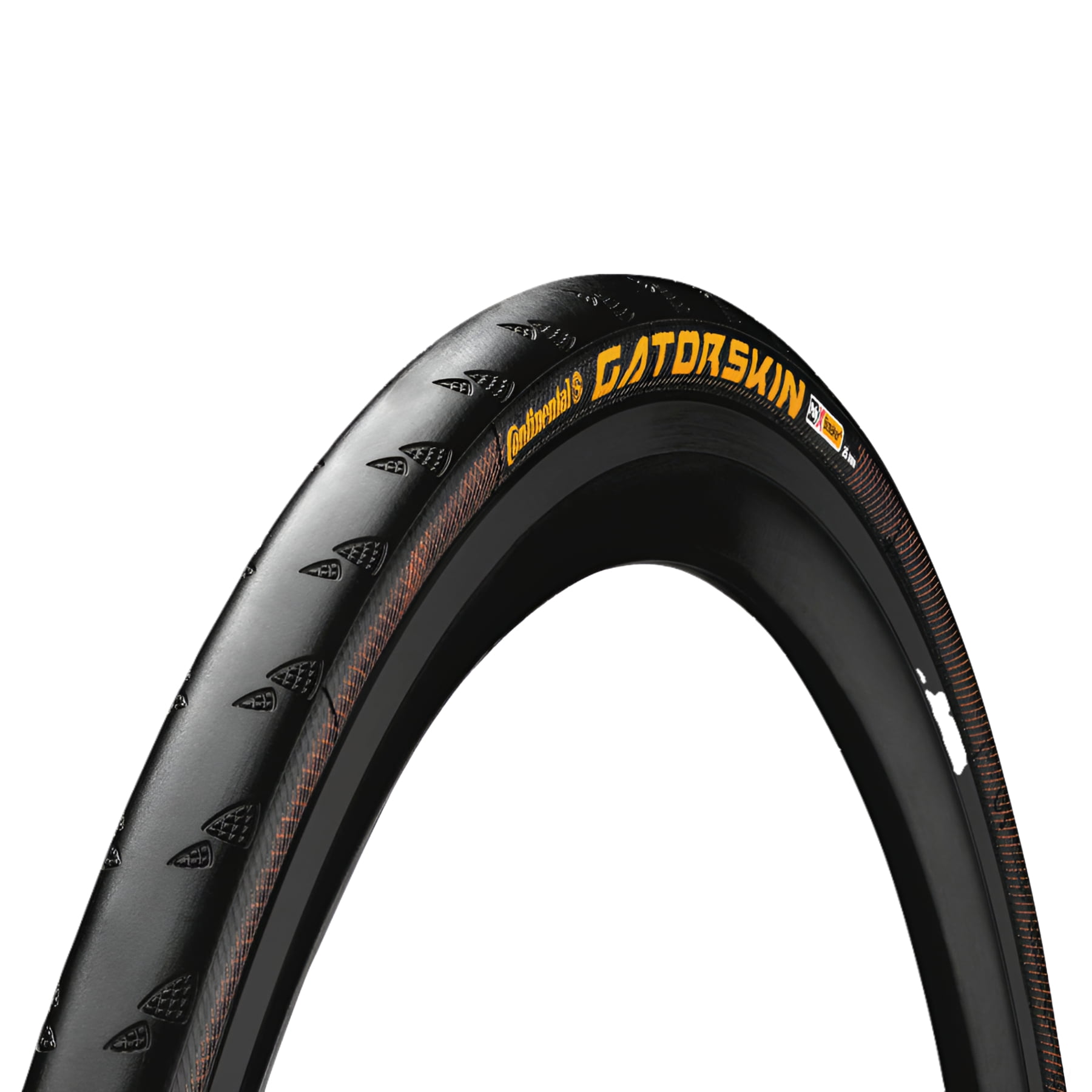 CONTINENTAL GATORSKIN ブラック/700X25C Continental Gatorskin 700x25c Folding Tire, Black, Road Bike