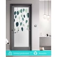 thumbnail image 5 of Window Privacy Film Green Leaves Stained Glass Window Film Decorative Sun Block Window Cover Modern Minimalism Spring Leaf Plants Window Clings Static Adhesive Sticker for Bathroom 23.6"x59", 5 of 7