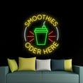 thumbnail image 4 of Handmadetneonsign Smoothies Open Here Neon Sign, Smoothies Wall Art Decor, Smoothies Drink Store Wall Decor, 4 of 5