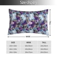 thumbnail image 2 of Pofeuu Purple Marble Texture Print Polyester Microfiber Plush Pillowcases, Super Soft and Cozy Pillow Case Covers with Envelop Closure（Pillow core not included）-14"x20", 2 of 6