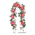 thumbnail image 3 of Flower Garland 6ft Eucalyptus Garland Vines with Flowers for Wedding Reception Table Mantle Spring Room Decor Artificial Greenery, 3 of 4