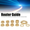 thumbnail image 3 of 11Pcs/Set Brass Template Router Guides Kit with Lock Nut Adapter Router Accessory, 3 of 8