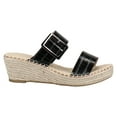 thumbnail image 2 of Vintage Havana | Robin Wedge Sandals | Black | Size 10, 2 of 8