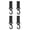 Black, variant on 4Pcs Buckles Nylon Webbing Buckles Strap Clip Carabiner Belt Clip Outdoor Buckles Strap Easy to Use
