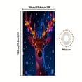 thumbnail image 5 of Antqov Christmas Door Cover 71x35" Merry Christmas Welcome Door Decoration Santa Claus Snowman Banner Backdrop Cover Xmas Christmas Decorations for Xmas Holiday Party Home Supplies, 5 of 9