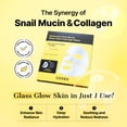 thumbnail image 2 of COSRX Advanced Snail Mucin Glass Glow Hydrogel Face Masks Skincare 3 EA, 2 of 8