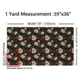 thumbnail image 3 of Feelyou Vintage Flower Fabric by the Yard 1 Yard for Teens, Mid Century Sewing Fabric, Rustic Floral Home Decor Fabric by the Yard, Super Cozy Room Decor, 3 of 6