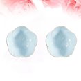 thumbnail image 3 of MasteelfCA 2PCS Flower Ceramic Seasoning Dipping Bowl Sakura Design Porcelain Sauce Dish Plate for Condiment Kitchen BBQ (Blue), 3 of 5