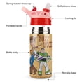thumbnail image 3 of Woody Buzz Story Water Bottle with Straw Vacuum Insulated Stainless Steel Reusable Proof Water Cup Sports Insulated Kettle, 3 of 8