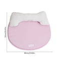 thumbnail image 3 of Cififendec Summer Cooling Pet Bed Mat, 23.62"×20.47", Breathable Ice Silk Cat and Dog Cushion, Non-Slip Neck Support Pillow Pad for Small to Medium Pets(Pink), 3 of 5