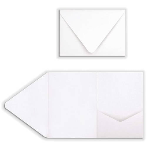 A7 Pocket Invitations (5" x 7"), 18pt