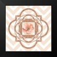 thumbnail image 2 of Lavoie, Tina 12x12 Black Modern Framed Museum Art Print Titled - Persian Rose Gold Quatrefoil, 2 of 5