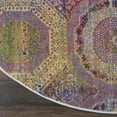 thumbnail image 4 of Nourison Global Vintage Bohemian Multicolor 4' x ROUND Area Rug, (4' Round), 4 of 8