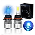thumbnail image 2 of 9007/HB5 LED Headlight Bulbs All-in-one Blue LED Headlights Conversion Kits High Low Beam 8000K Super Bright Blue, 400% Brightness, Plug-N-Play, IP68 Waterproof,2Pack, Headlight Bulbs, 2 of 5