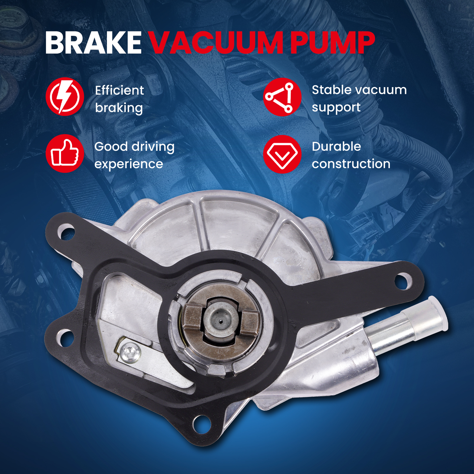 MOCA AUTOPARTS VCP171 Brake Vacuum Pump Fit for 2010-2014 Mercedes-Benz ML350 3.0L & 2011-2013 Mercedes-Benz E350 3.0L & 2012-2013 Mercedes-Benz S350 3.0L 3.5L