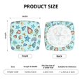 thumbnail image 4 of Kdxio Chair Seat Covers Sea Shells 2 Print Chair Covers for Dining Room Square Washable Chair Protector Seat(Four Pieces), 4 of 5