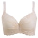 thumbnail image 5 of Sujetador de encaje sexy de talla grande, fino, con aro de acero fruncido en los laterales, lencería ajustable, 5 of 5