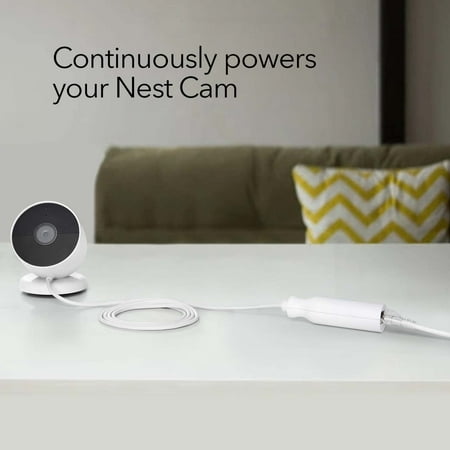 Wasserstein - PoE Adapter for Google Nest Cam Battery - White