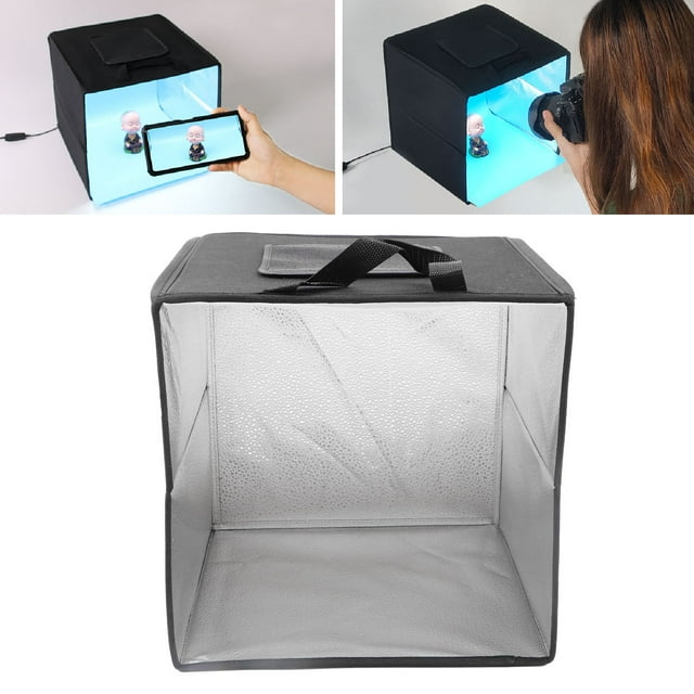 Mini Photo Studio Boîte à lumière, Boîte à lumière photographique Boîte à poussière imperméable avec des arrière-plans de couleurs de 6 types pour les produits de petite