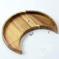 thumbnail image 2 of Wooden Crescent Tray Gem Crystal Support Jewelry Plate Essential Oil Plate Sun Moon Shape, 2 of 5