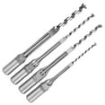 thumbnail image 5 of 4pcs Square Hole Drill Bits 1/4 5/16 3/8 1/2 Wood Mortising Chisel Set Wood Drilling Hand Tools, 5 of 8