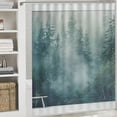 thumbnail image 6 of Orinice Forest Wall Mural Bathroom Decor Set | Colorful Luxurious Graphic Print Polyester Fabric Fashion Bathroom Decor Sets with Hooks | 100% Polyester Bathroom Shower Curtain Set with, 6 of 7